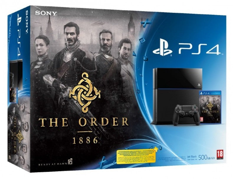 Konsole 500GB schwarz + The Order 1886 + Original Controller