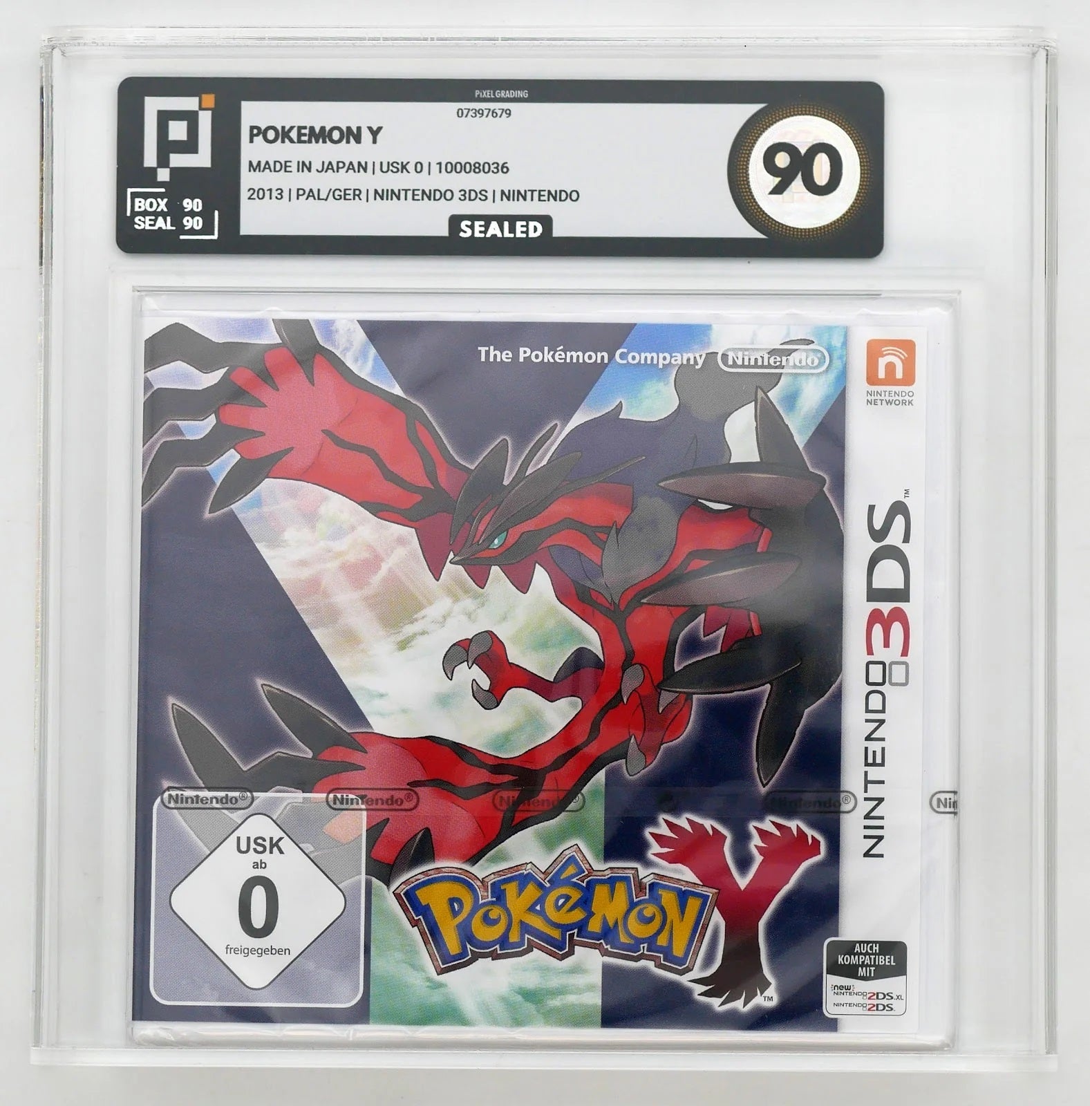 Pokémon Y Pixel Grading SEALED 90 07397679 (DE) · Sammlerstück