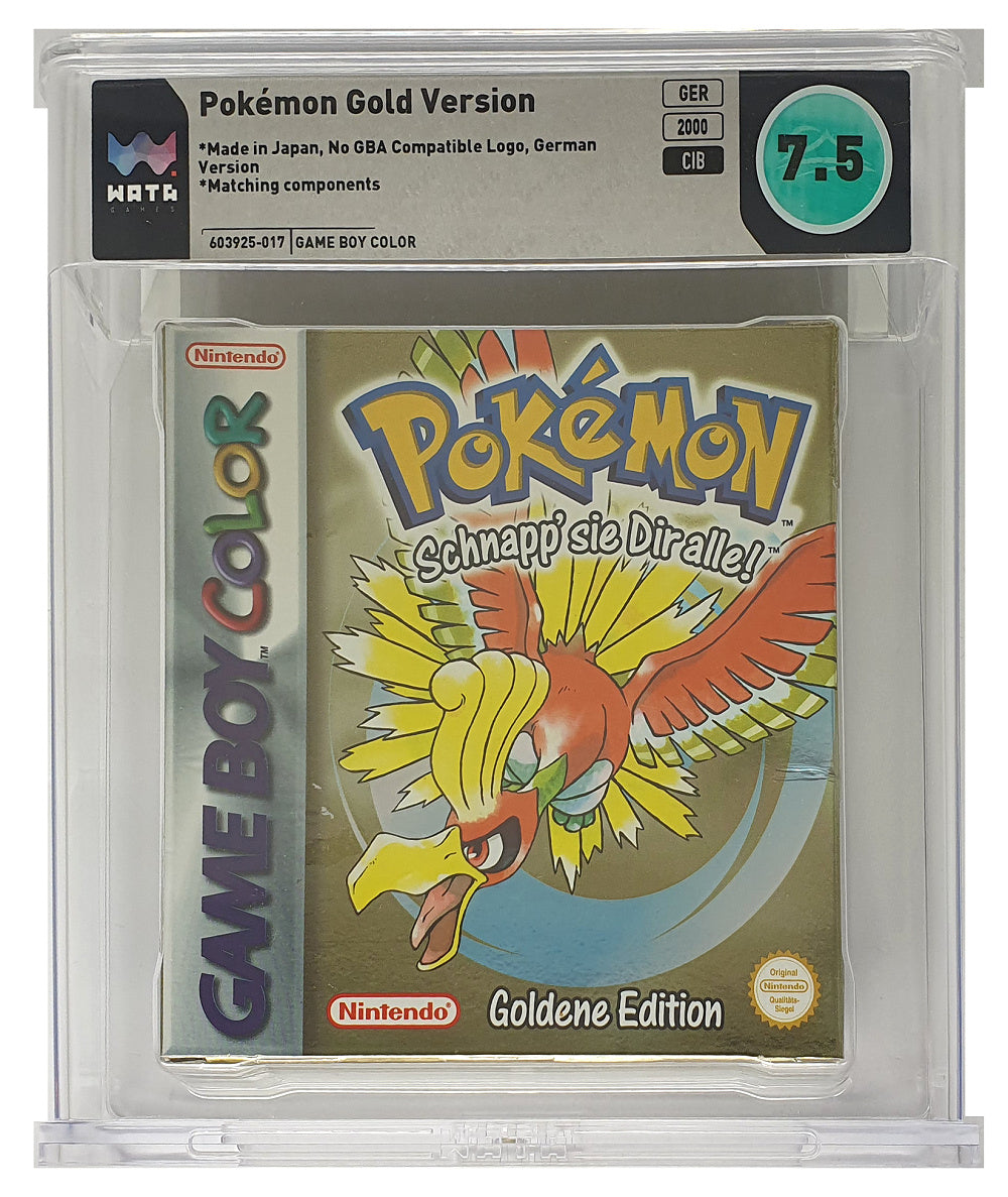 Pokemon Goldene Edition #WATA Grading CIB 7.5 (DE) · Sammlerstück