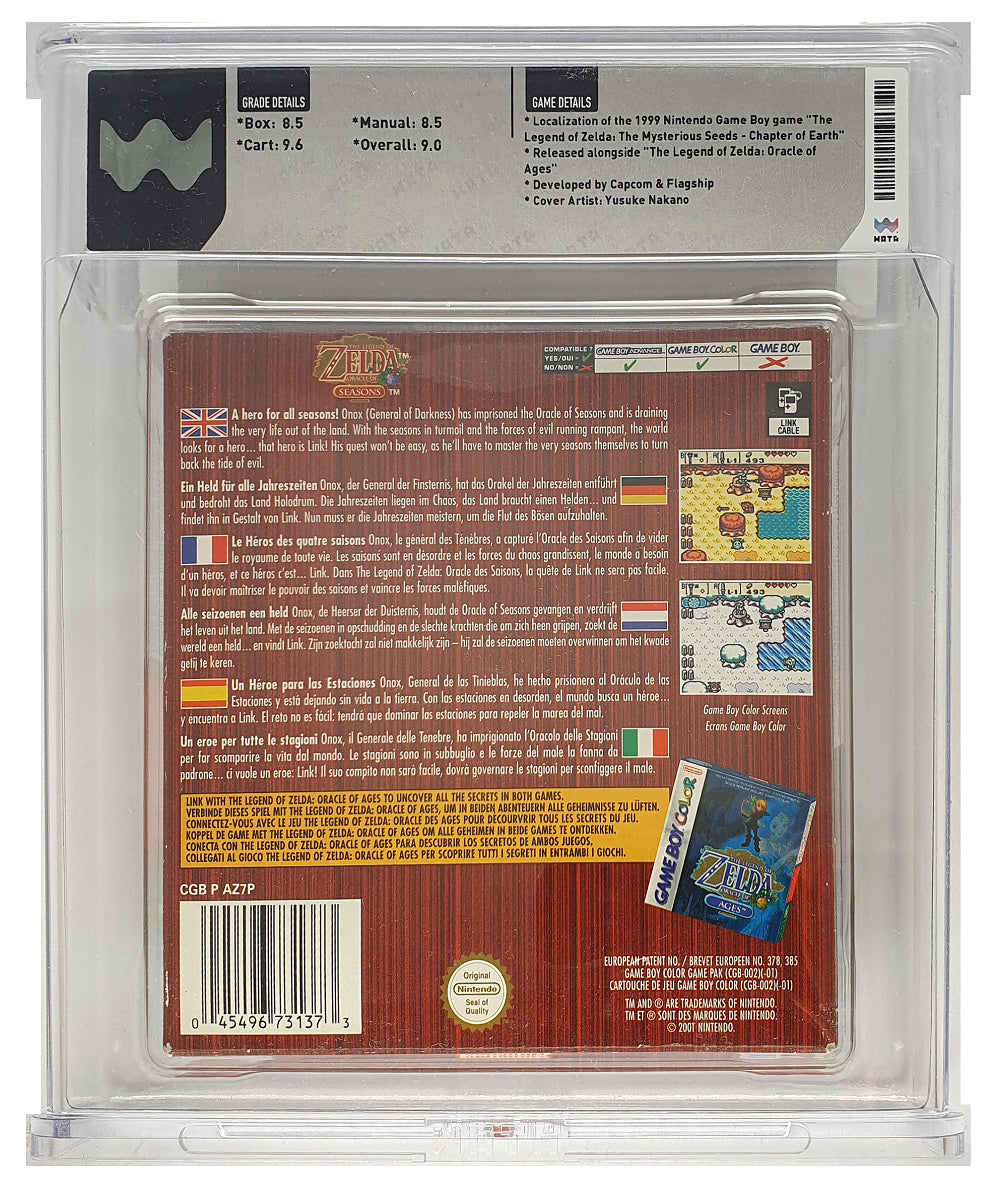 The Legend of Zelda: Oracle of Seasons #WATA Grading CIB 9.0 (EU) · Sammlerstück