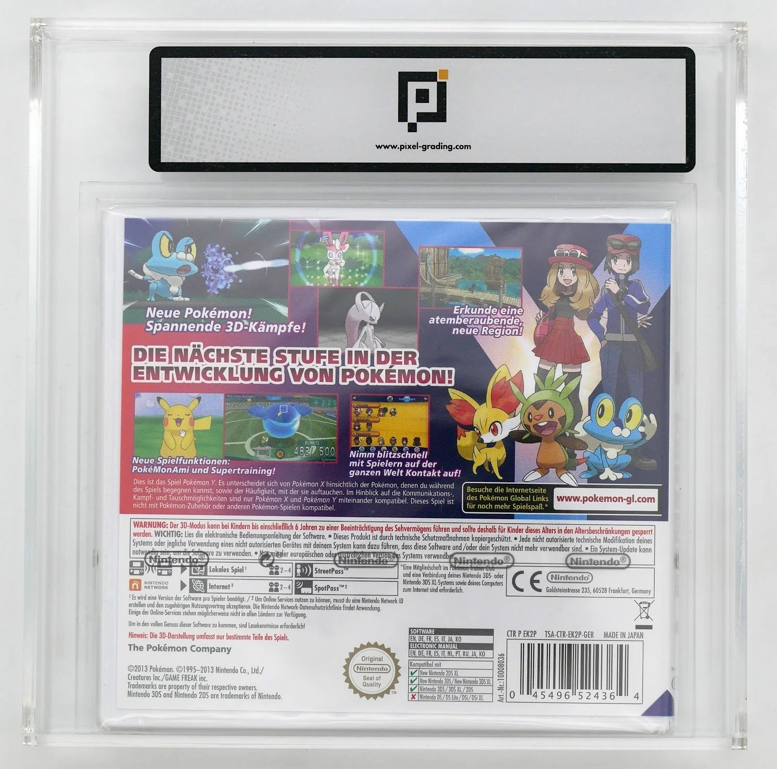 Pokémon Y Pixel Grading SEALED 90 07397679 (DE) · Sammlerstück