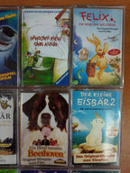MC Kassetten-Set S44: Felix, Teufelskicker, Pu der Bär Europa Kinder Sammlung