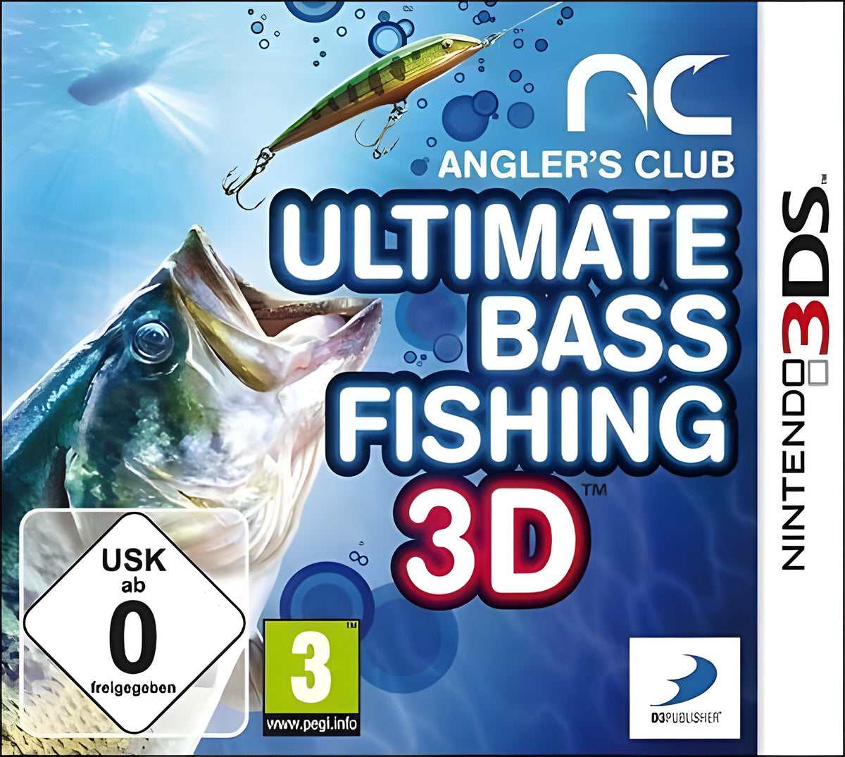Das Cover von Anglers Club Ultimate Bass Fishing für Nintendo 3DS
