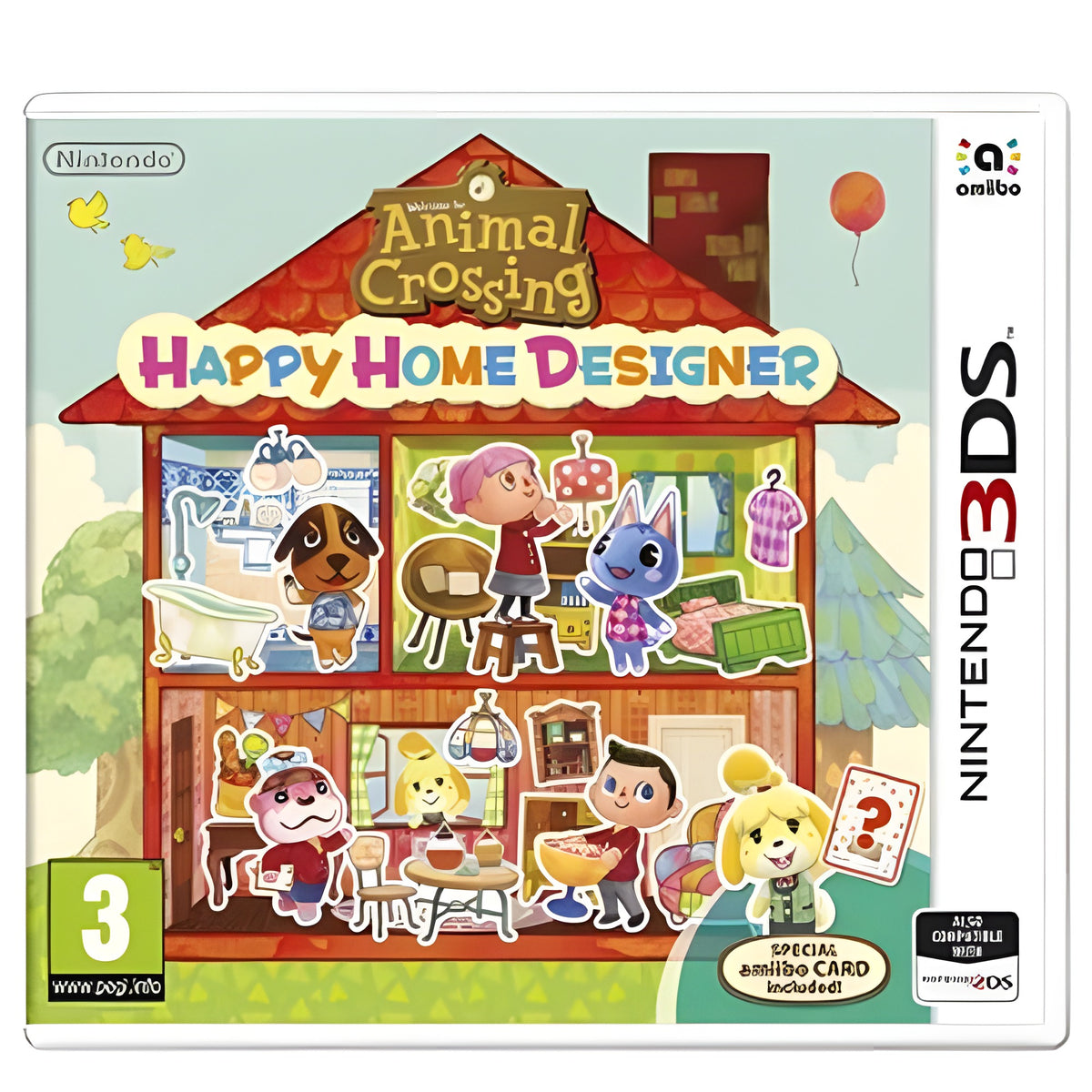Das Cover von Animal Crossing: Happy Home Designer für Nintendo 3DS