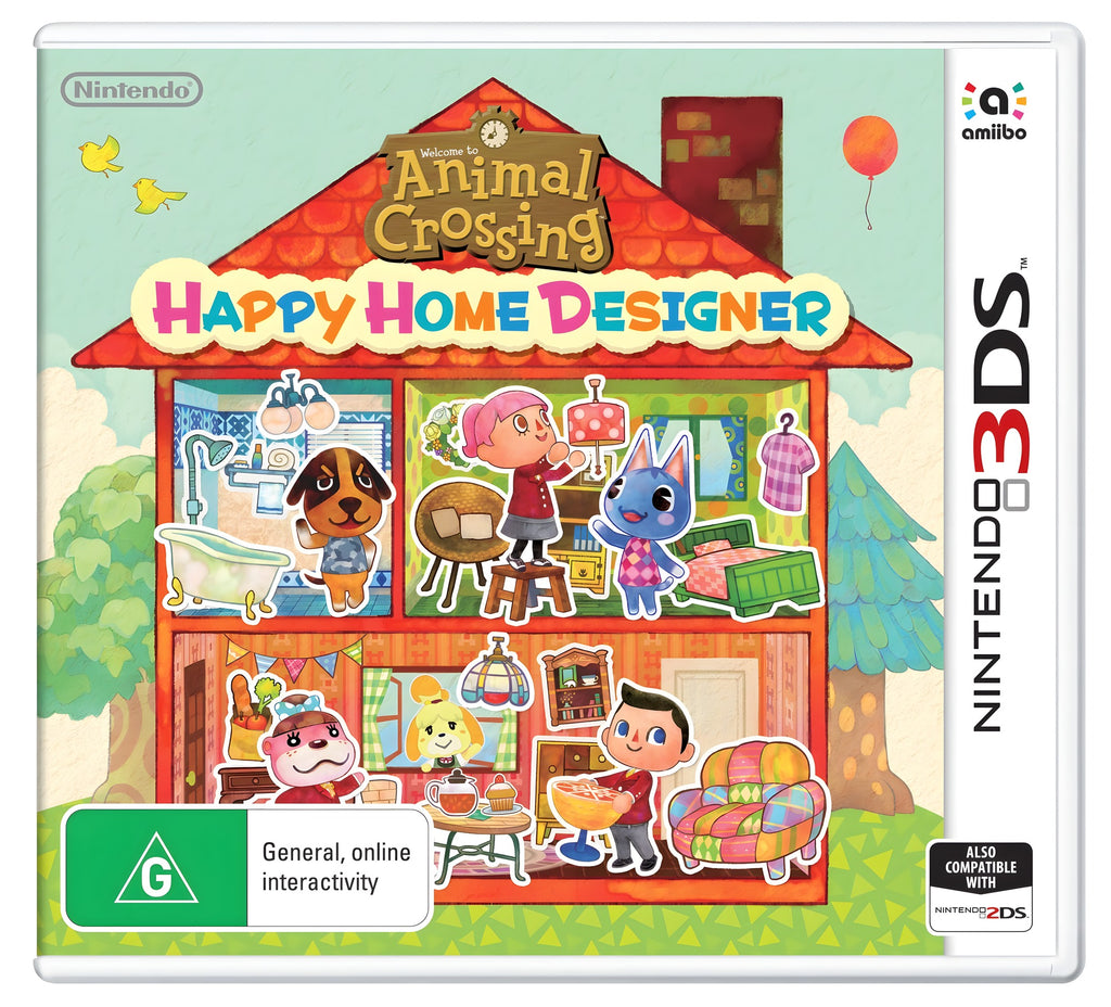 Das Cover von Animal Crossing: Happy Home Designer für Nintendo 3DS