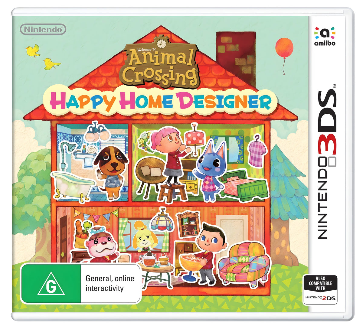 Das Cover von Animal Crossing: Happy Home Designer für Nintendo 3DS