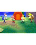 Viele Charaktere versammeln sich in Animal Crossing: New Leaf - Welcome amiibo vor einem Zelt.