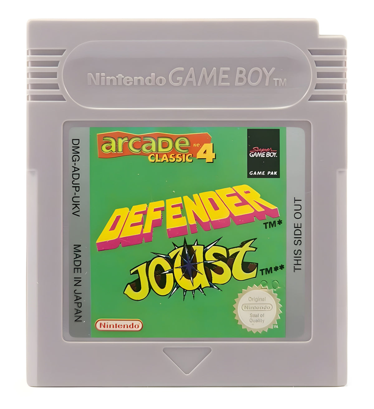Das Modul von Arcade Classic 4: Defender & Joust für GameBoy
