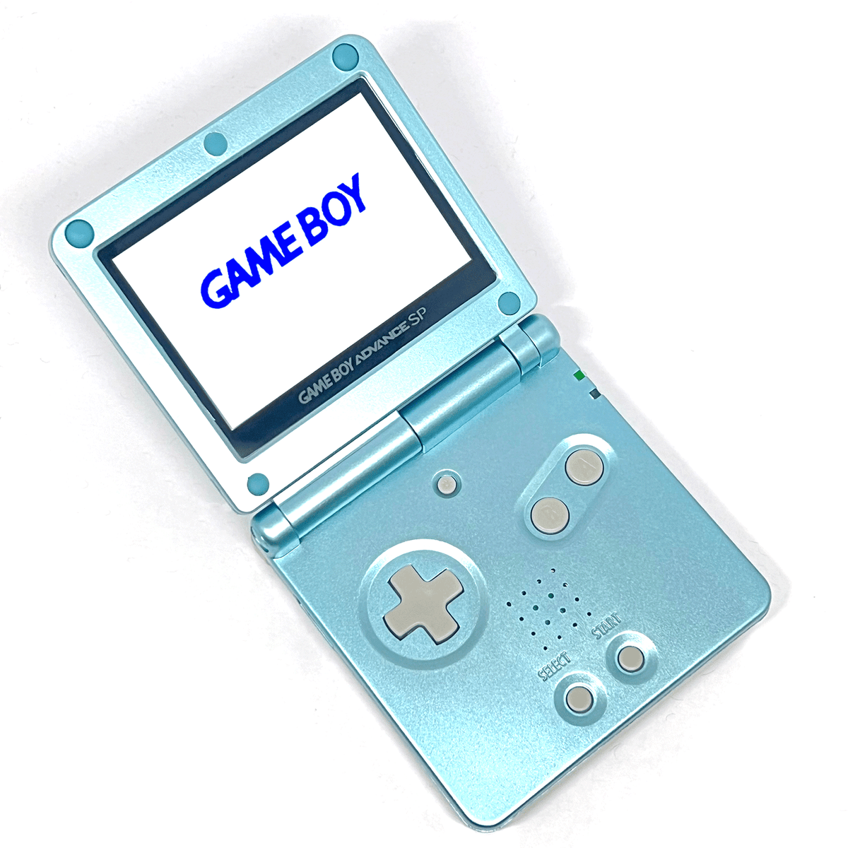 Konsole GBA SP Arctic Blue IPS V3 Mod + Netzteil
