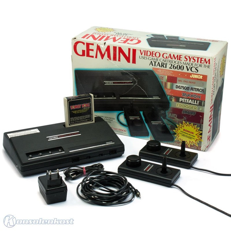 Konsole #Coleco Gemini Video Game System + 2 Controller + Zubehör