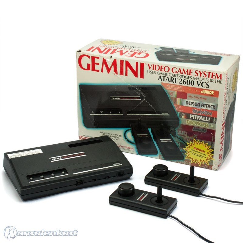 Konsole #Coleco Gemini Video Game System + 2 Controller + Zubehör