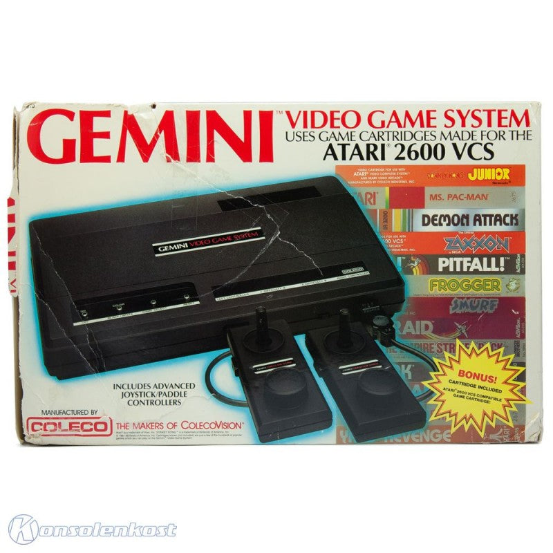 Konsole #Coleco Gemini Video Game System + 2 Controller + Zubehör