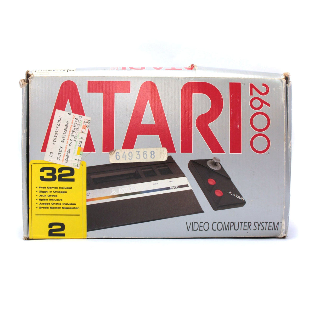 Konsole CX-2600 Jr. Rev. A + 32 in 1 Game + Orig. Controller + Zub.