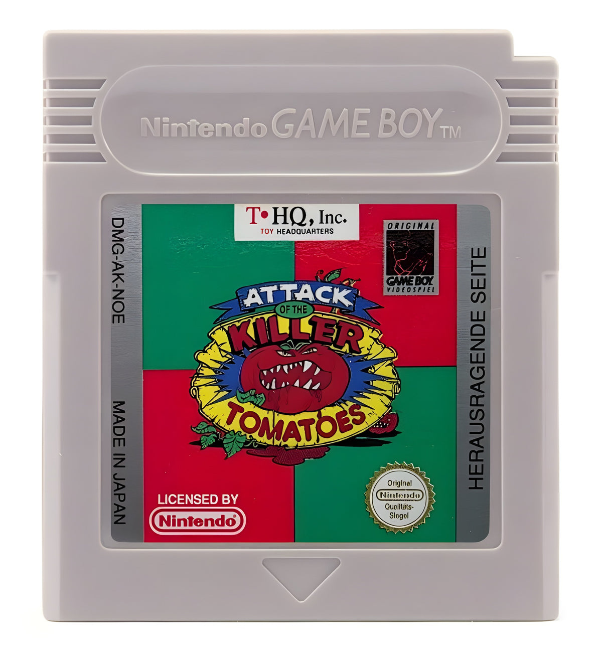 Das Modul von Attack of the Killer Tomatoes für GameBoy