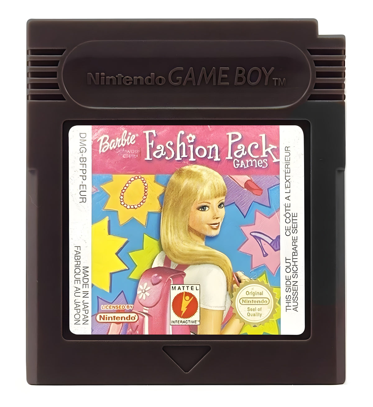Das Modul von Barbie: Fashion Pack Games für GameBoy Color