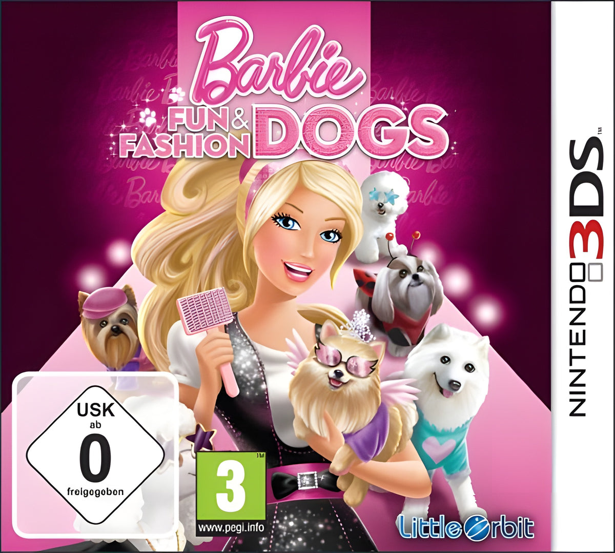 Das Cover von Barbie: Fun & Fashion Dogs für Nintendo 3DS