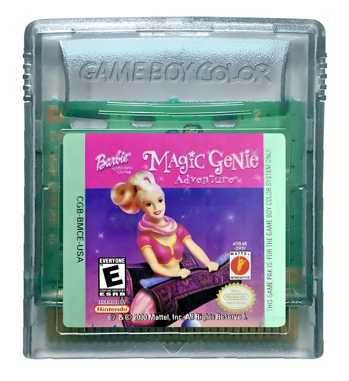 Das Modul von Barbie: Magic Genie Adventure für GameBoy Color