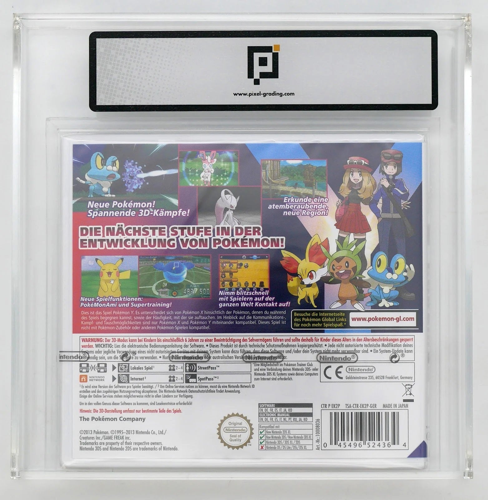 Pokémon Y Pixel Grading SEALED 90 40112014 (DE) · Sammlerstück