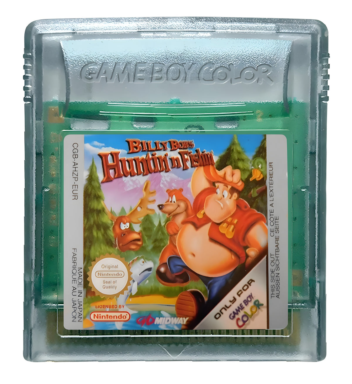 Das Modul von Billy Bob's Huntin'n Fishing für GameBoy Color