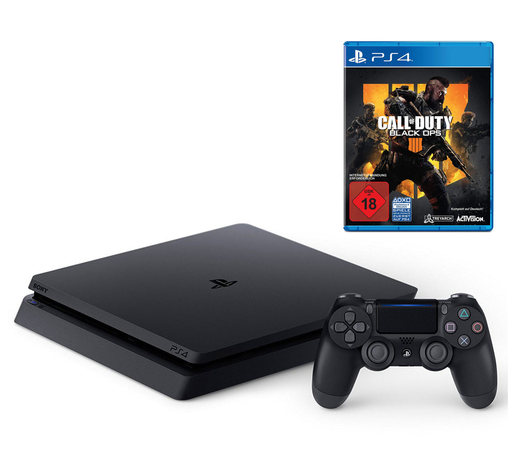 Konsole Slim 500GB schwarz + CoD: Modern Warfare + Original Controller (DE)