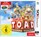 Das Cover von Captain Toad: Treasure Tracker für Nintendo 3DS zeigt Toad, andere Toads und die USK ab 6.