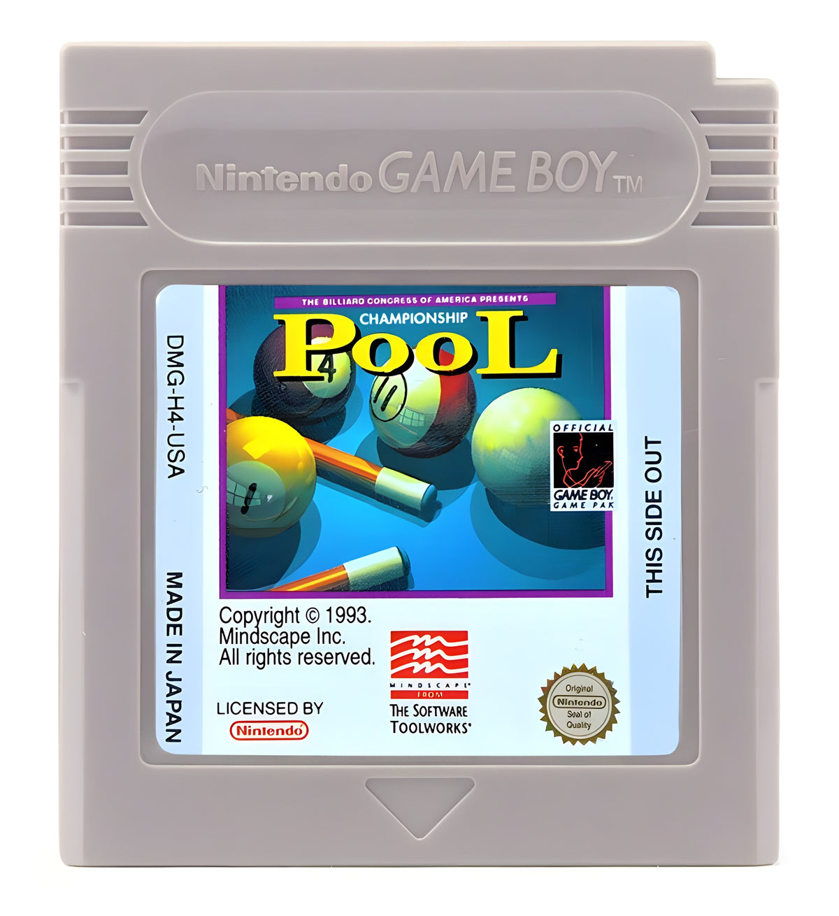 Das Modul von Championship Pool für GameBoy