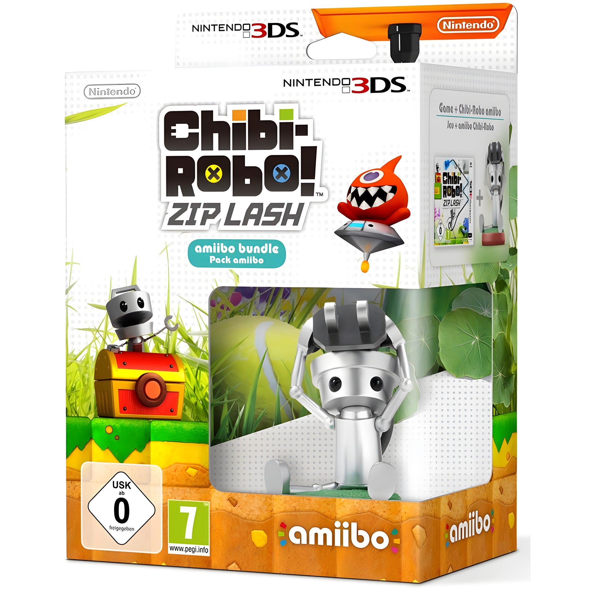 Chibi-Robo! Zip Lash + Chibi-Robo Amiibo Figur (DE) – Cover Vorderseite