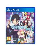 Conception Plus: Maidens of the Twelve Stars für PS4 zeigt einen Mann mit Schwert und viele Frauen auf dem Cover, PEGI ab 16.
