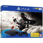 Konsole Slim 1TB schwarz + Ghost of Tsushima + 2 Original Controller