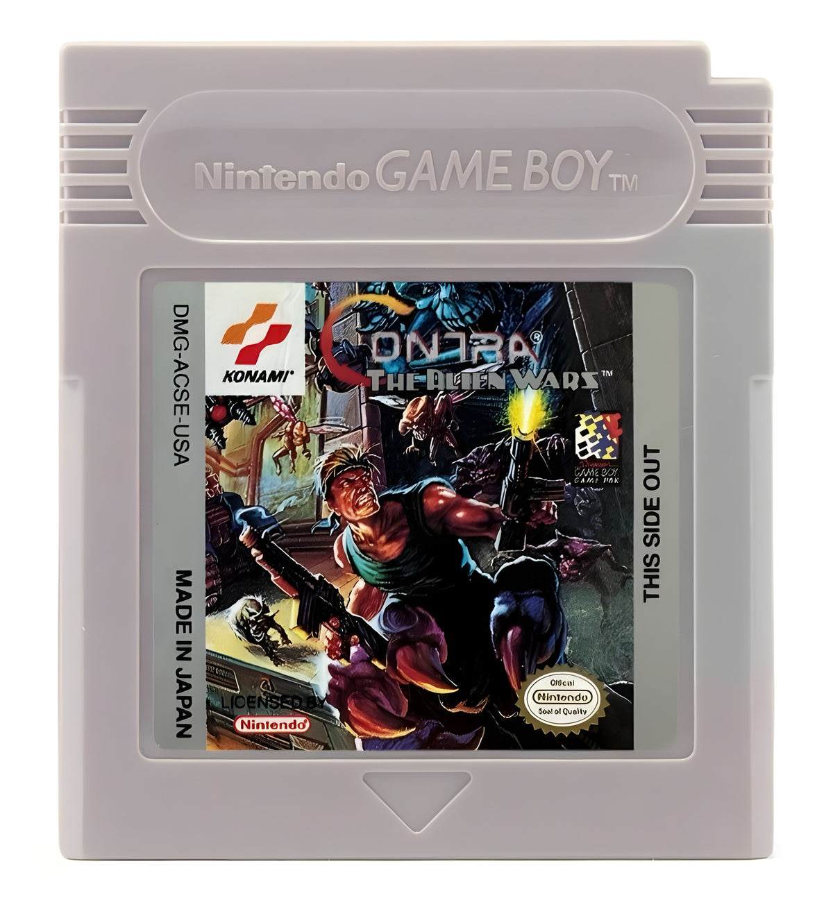 Das Modul von Contra: The Alien Wars für GameBoy