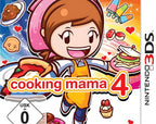 Das Cover von Cooking Mama 4 zeigt die lachende Mama mit vielen bunten Gerichten und dem USK-Siegel ab 0.
