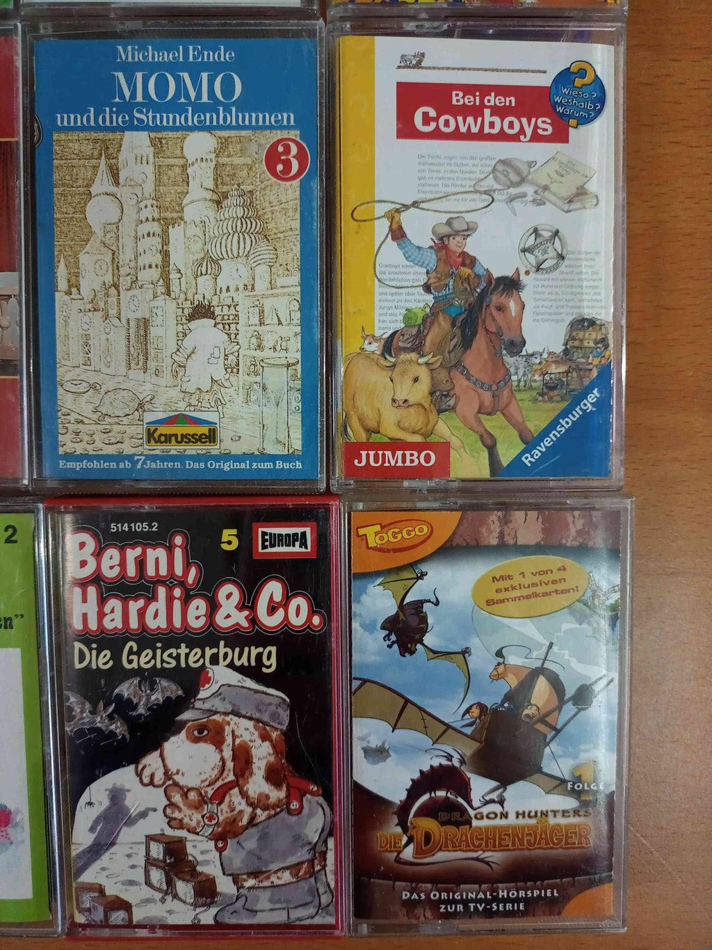 MC Kassetten-Set S47: Pu der Bär, Momo, Rudolph Europa Karussell Kinder Sammlung