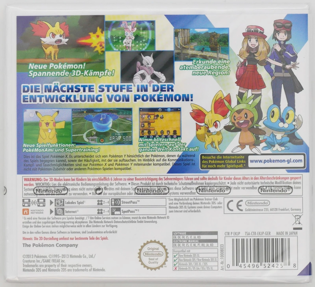Pokémon X Pixel Grading SEALED 90 21465790 (DE) · Sammlerstück
