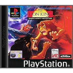 Der König der Löwen Simbas grosses Abenteuer für PS1 zeigt Simba und Scar im Kampf.