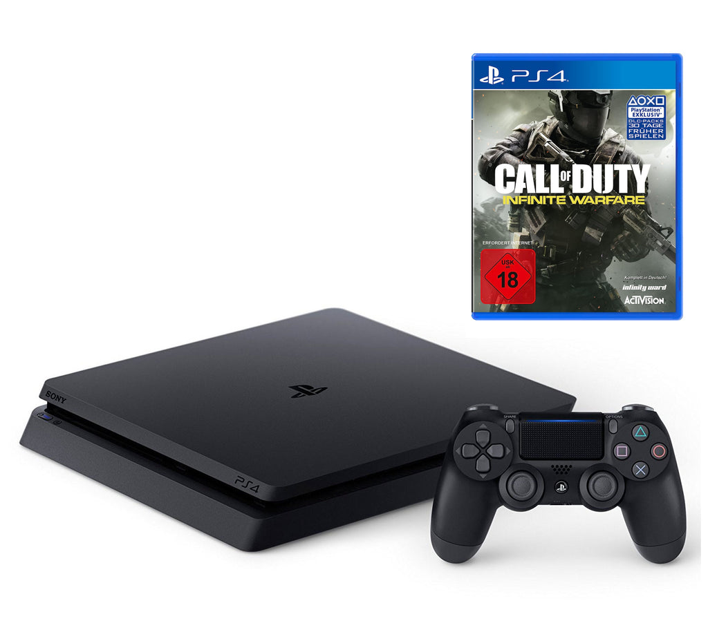 Konsole Slim 1TB schwarz + CoD: Infinite Warfare + Original Controller (DE)