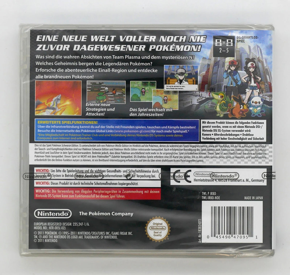 Pokemon: Schwarze Edition Pixel Grading SEALED 85+ (DE) · Sammlerstück