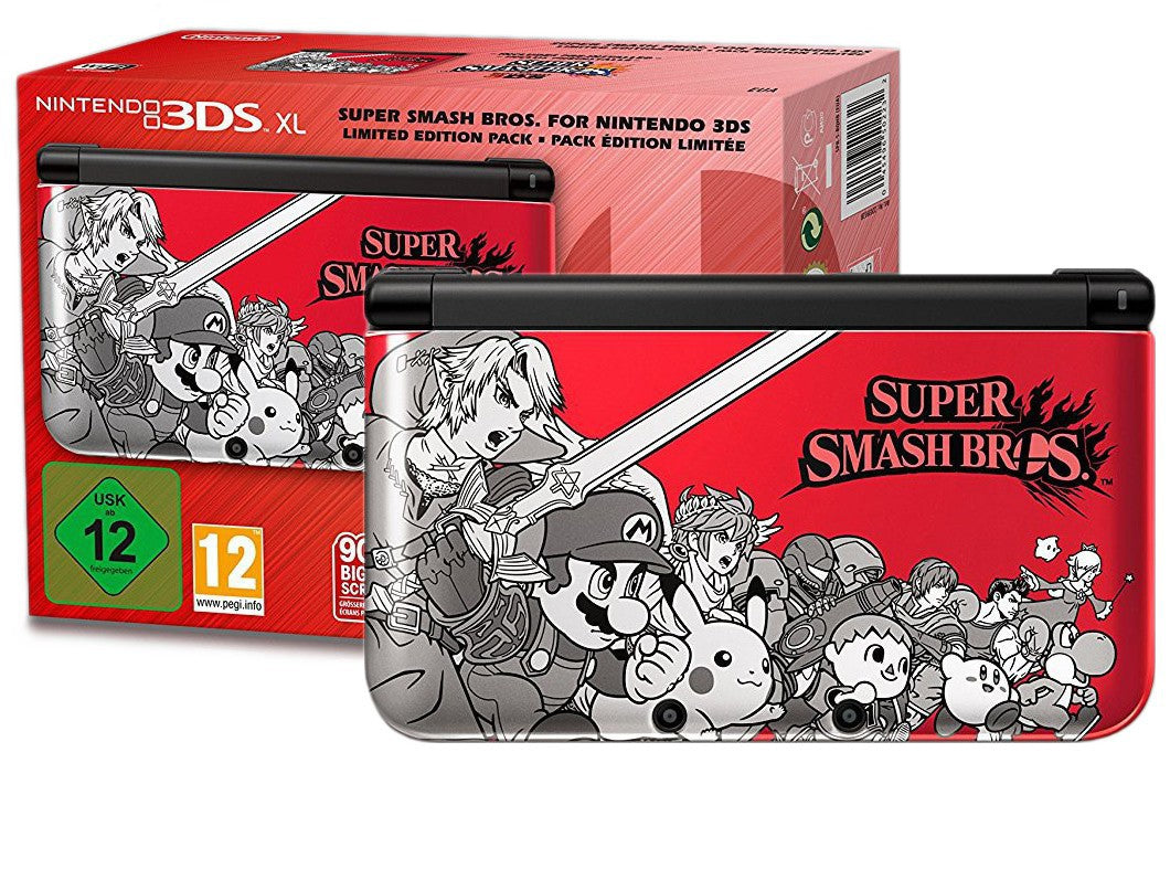 Konsole XL Super Smash Bros Edit. + Spiel + Netzteil