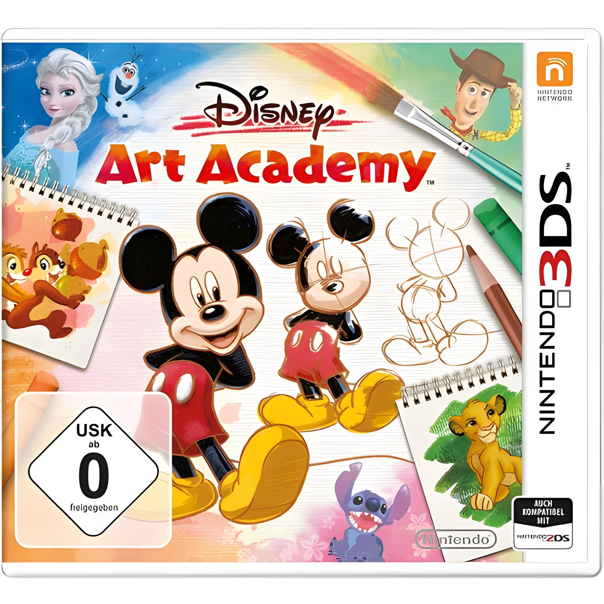 Das Cover von Disney Art Academy für Nintendo 3DS