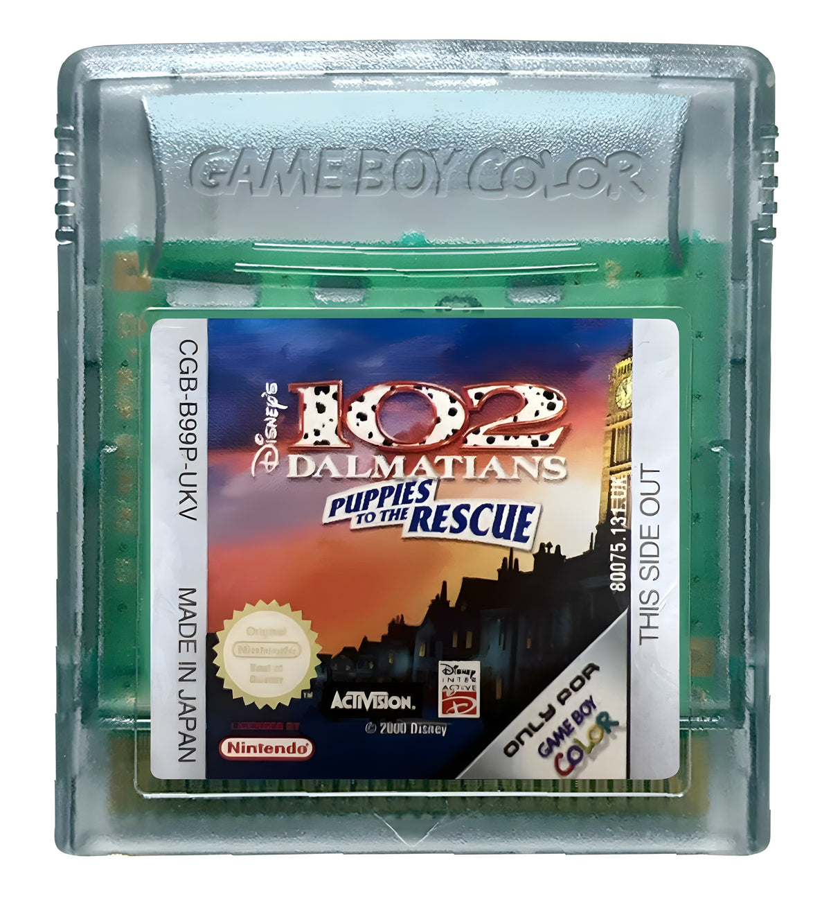 Das Modul von Disney's 102 Dalmatians: Puppies to the Rescue für GameBoy Color