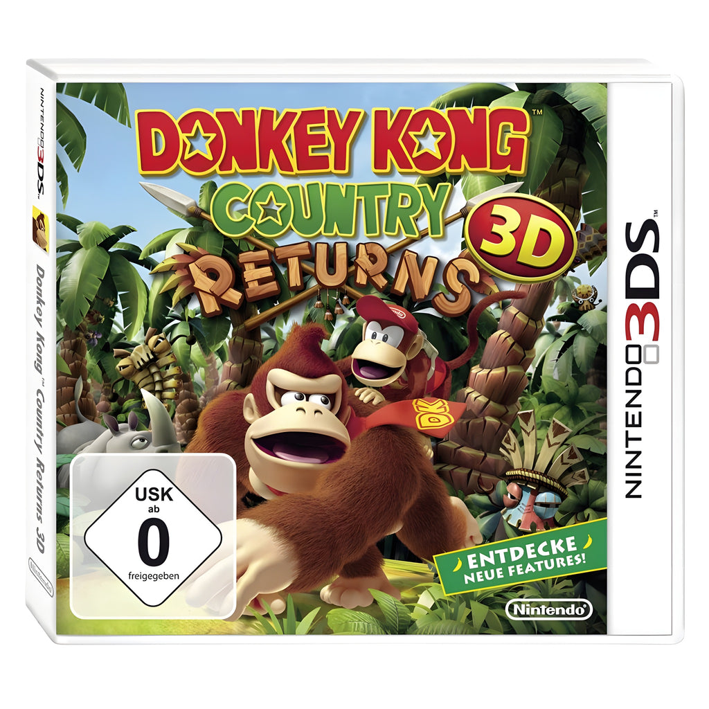 Donkey Kong Country - Returns 3D (DE) – Cover Vorderseite