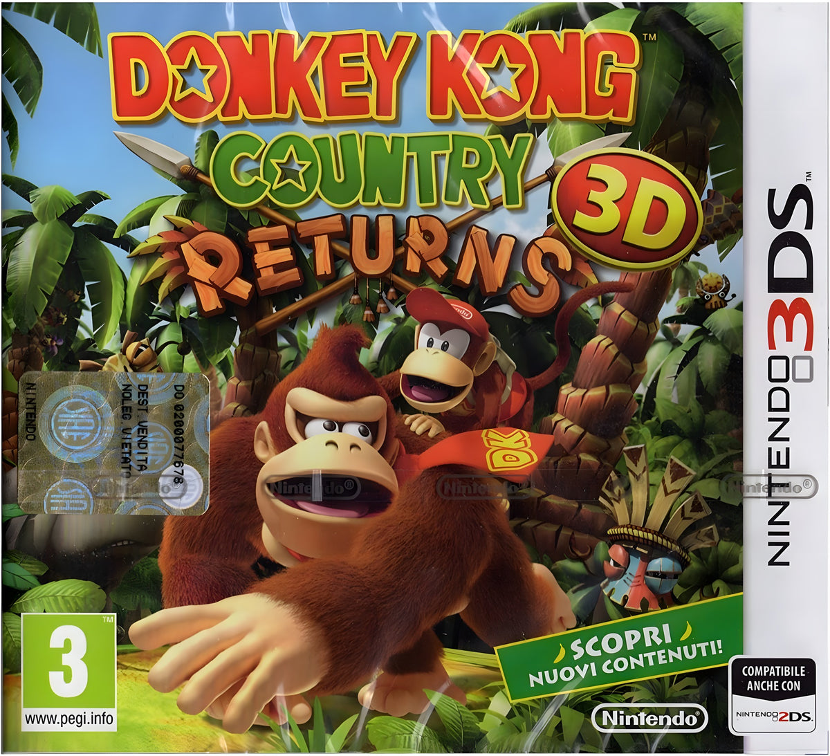 Das Cover von Donkey Kong Country - Returns 3D für Nintendo 3DS