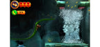 Donkey Kong Country - Returns 3D für Nintendo 3DS zeigt Donkey Kong auf einer Ranke vor einem Wasserfall.