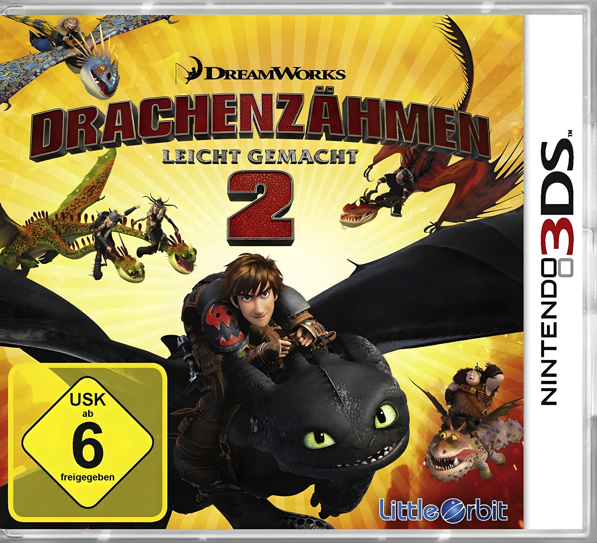Das Cover von Drachenzähmen Leicht Gemacht 2 für Nintendo 3DS