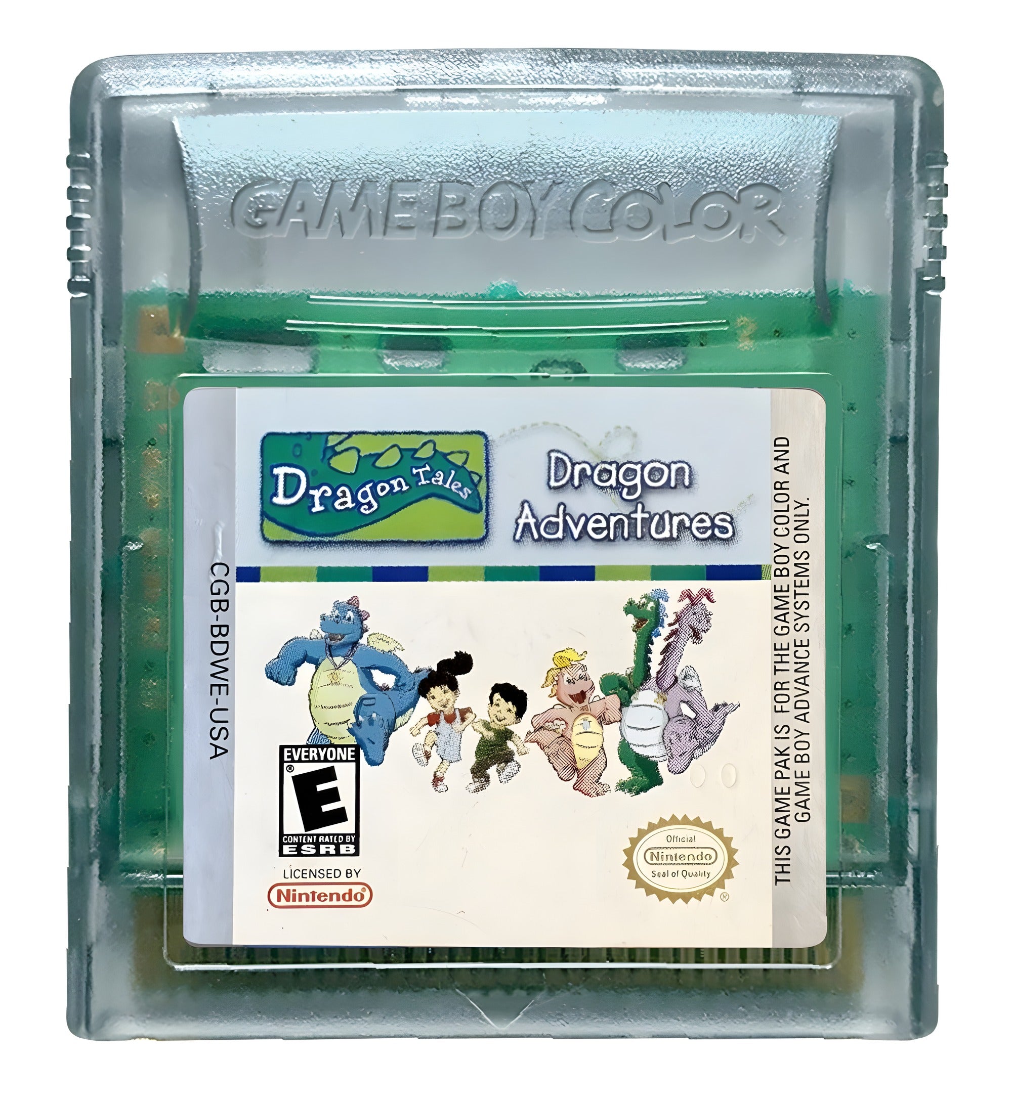 Das Modul von Dragon Tales: Dragon Adventures für GameBoy Color