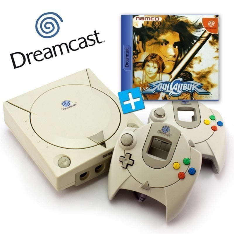 Konsole + Soul Calibur + 2 Original Controller + Zubehör