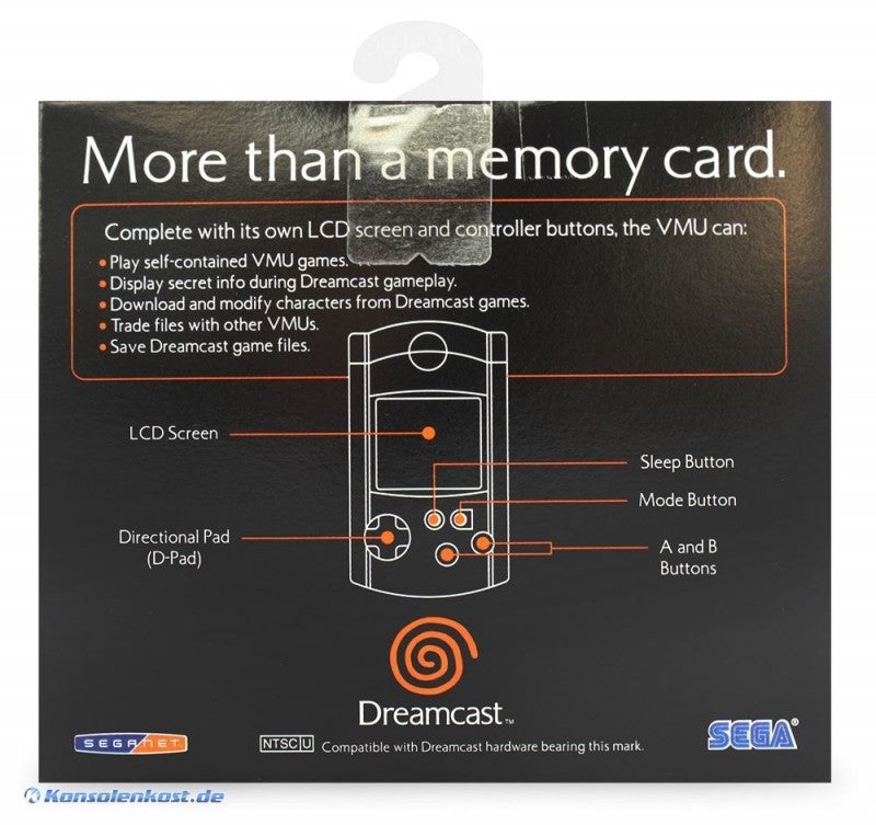 Visual Memory Unit / Memory Card schwarz [Sega] (US)