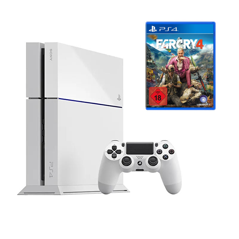 Konsole 500GB weiß + Far Cry 4 + Original Controller