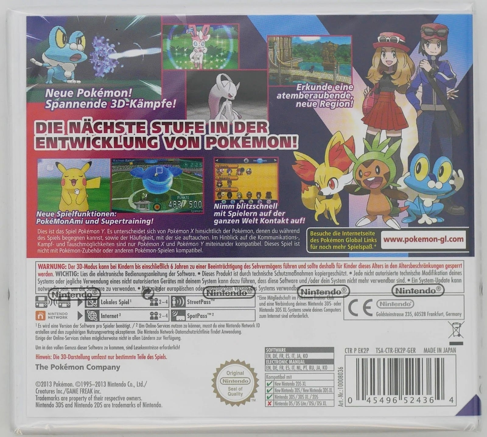 Pokémon Y Pixel Grading SEALED 90 07397679 (DE) · Sammlerstück