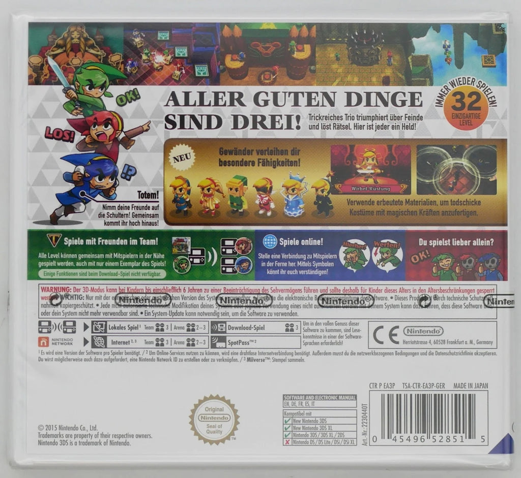 The Legend of Zelda: Tri Force Heroes Pixel Grading SEALED 95 32278540 (DE) · Sammlerstück