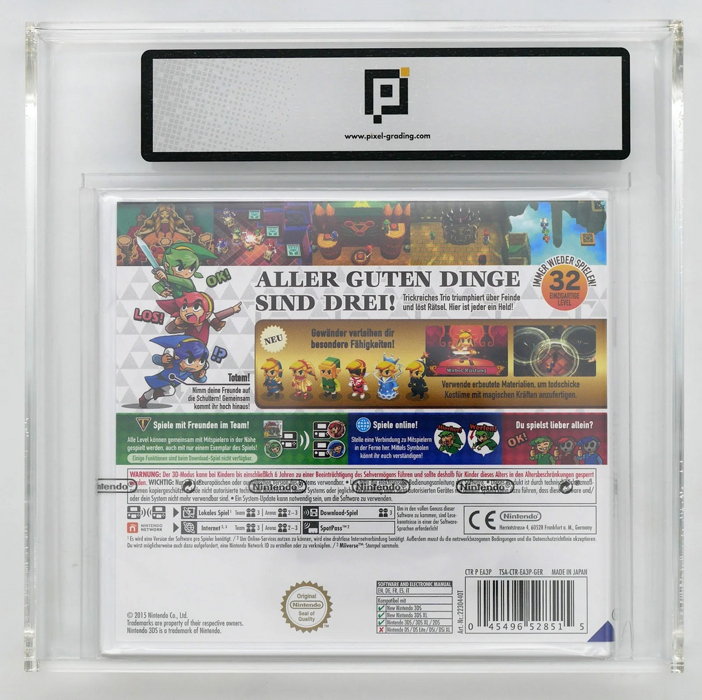 The Legend of Zelda: Tri Force Heroes Pixel Grading SEALED 90+ 56335615 (DE) · Sammlerstück
